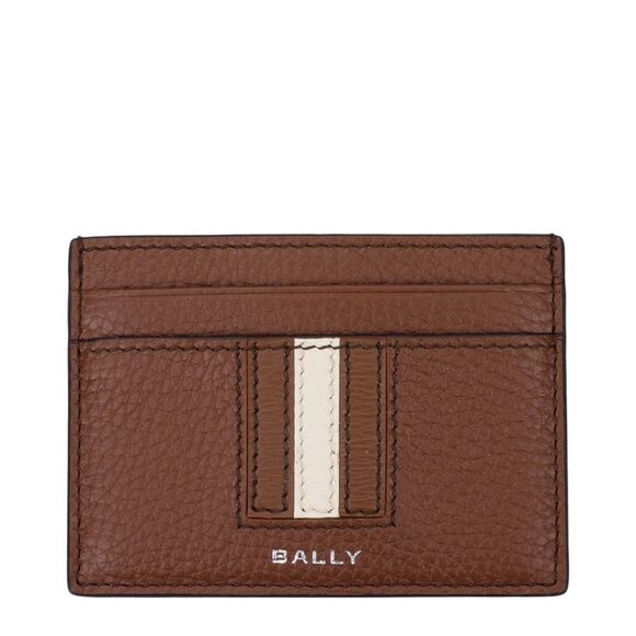 Bally Brown Leather Men's Cardholder